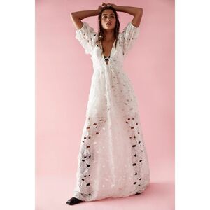 Free People x For Love & Lemons Serena Lace Maxi Dress